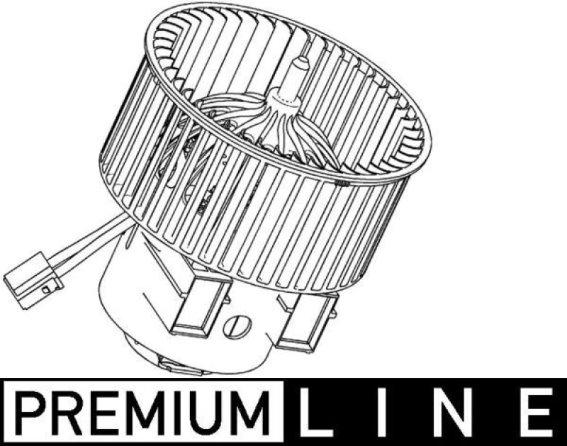 Image of MAHLE AB 117 000P Blower Motor for right-hand drive vehicles Interior Blower (2669)