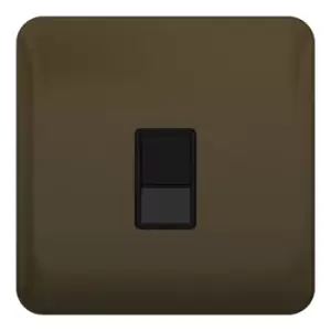 Image of Schneider LSD Data 1 Gang RJ45 Cat5e Black Insert Mocha Bronze - GGBL7071C5BMBS