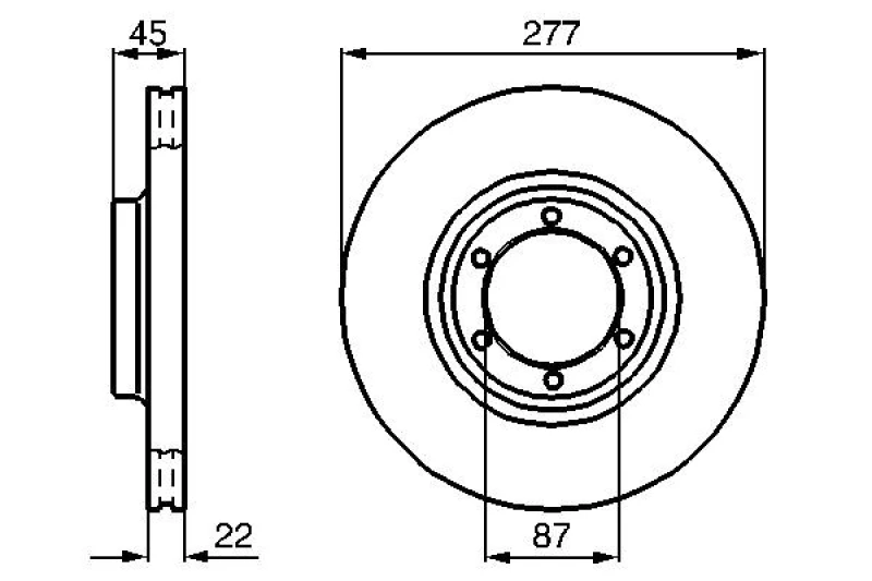 Image of Brake disc Bosch 0 986 478 635