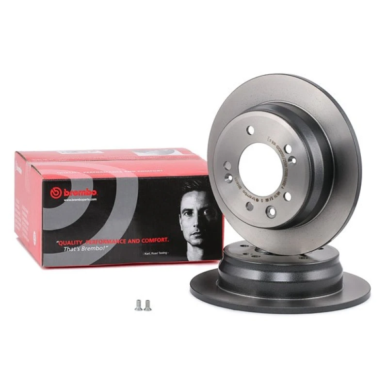 Image of BREMBO 08.A869.11 Brake disc solid, Coated, with bolts/screws Brake Disc (82)