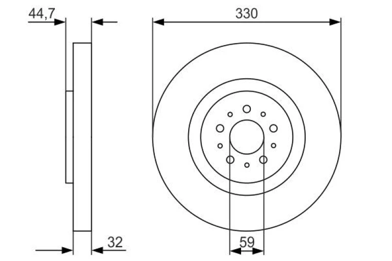Image of Bosch 0 986 479 593 Brake disc Vented, Oiled, High-carbon Brake Disc (82)