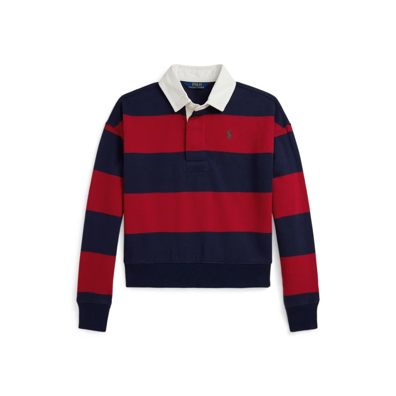 Image of Polo Ralph Lauren Kids Rugby Shirt Red/Navy female 10-12Y/L