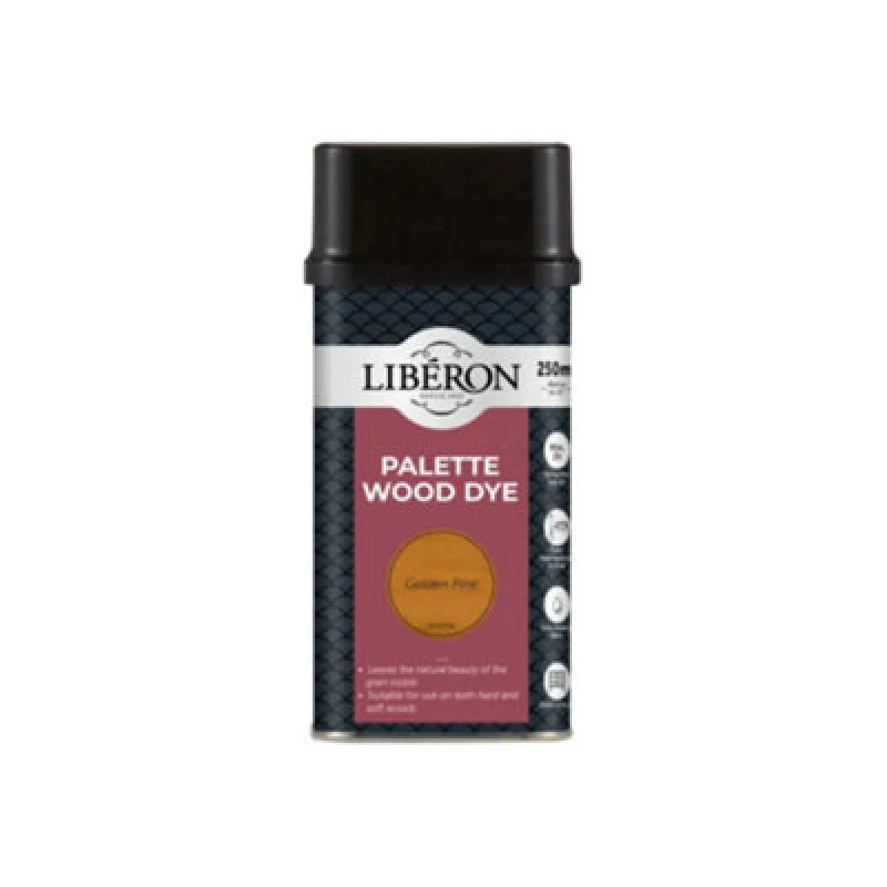 Image of LIBERON Liberon - 126730 Palette Wood Dye Golden Pine 250ml LIBWDPGP250N 126730