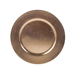 Image of Robert Dyas Decorative Charger Plate - Gold
