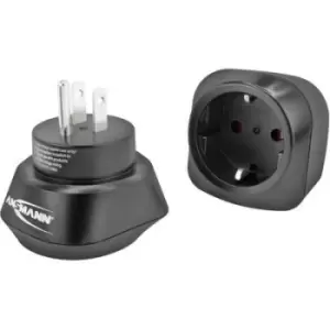 image of Ansmann 1250-0032 Travel adapter EU to US