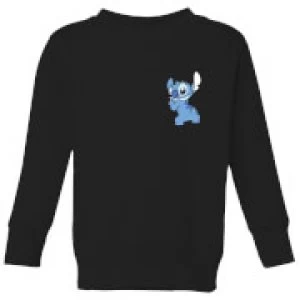 Image of Disney Stitch Backside Kids Sweatshirt - Black - 9-10 Years