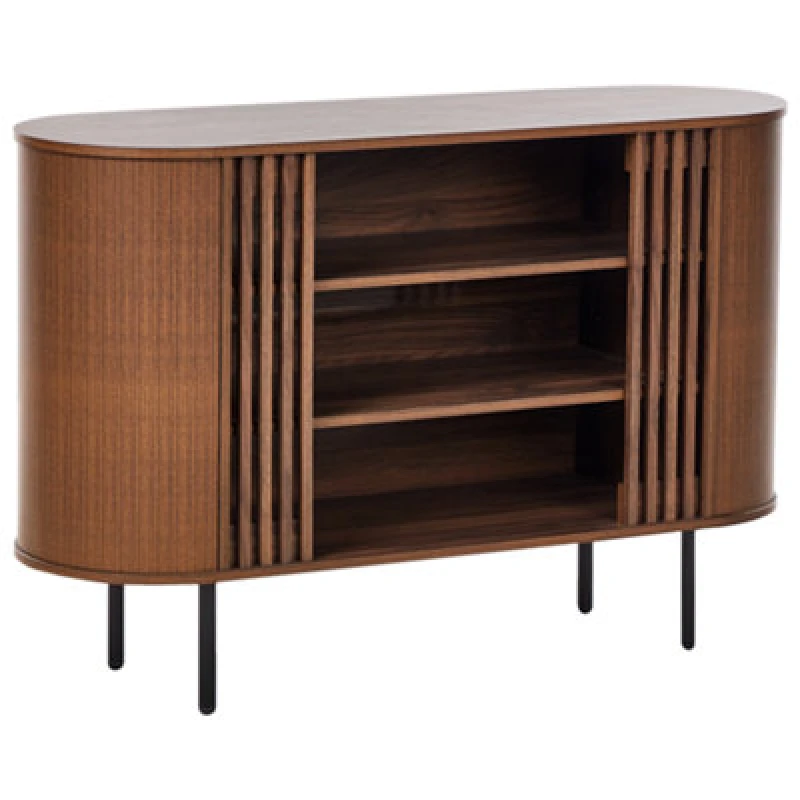 Image of Beliani Retro Sideboard Taroon Dark Brown