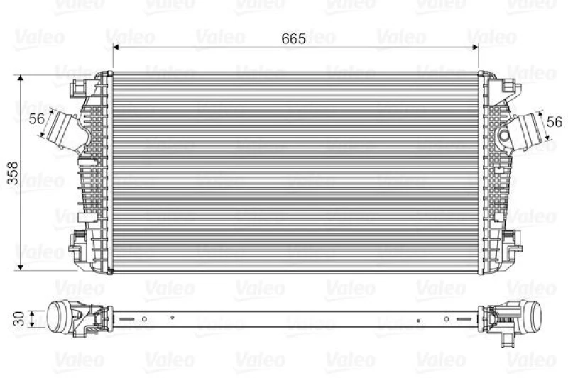 Image of Intercooler VALEO 818567