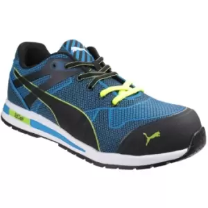 Image of Puma Safety Unisex Blaze Knit Low Lace Up Safety Shoes (9 UK) (Blue) - Blue
