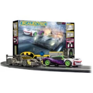 image of Micro Scalextric Batman vs Joker Battery Powered Race Set