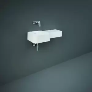 Image of Rak Petit Square Wash Basin - Right Ledge