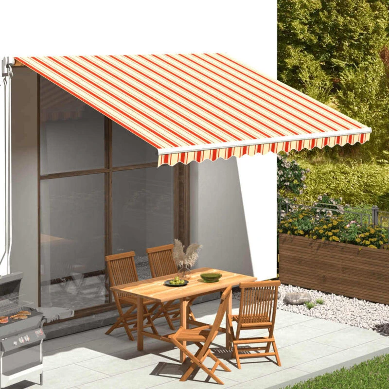 Image of VIDAXL Replacement Fabric for Awning Yellow and Orange 4x3 m Vidaxl 8720286150887
