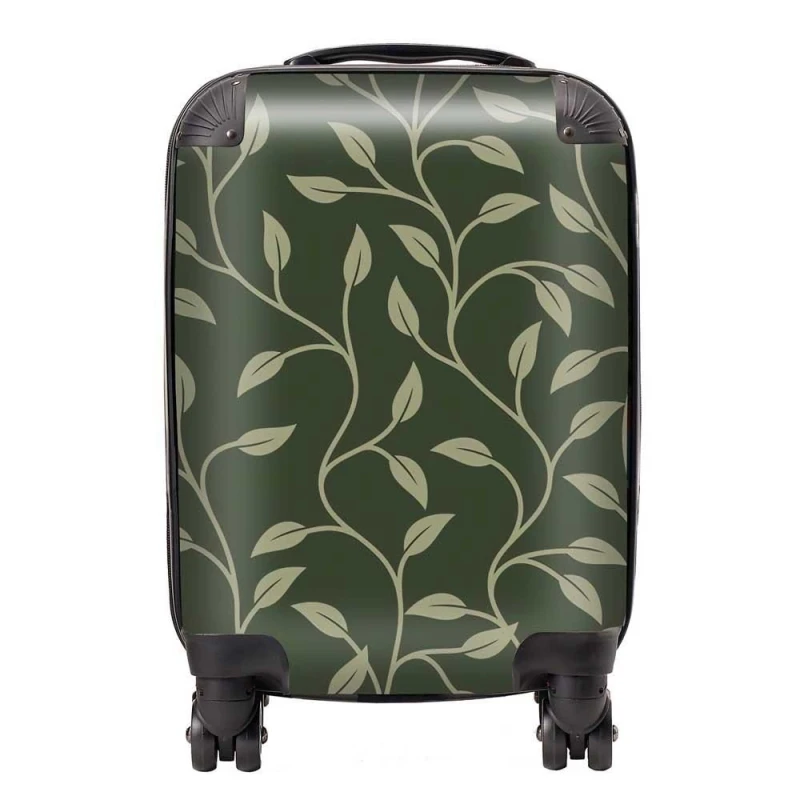Image of Warren Reed - Designer Green Shrub With Leaves Suitcase Size: Small Green Unisex Small