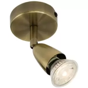 Image of Amalfi - Adjustable 1 Light Spotlight Antique Brass, GU10 - Endon