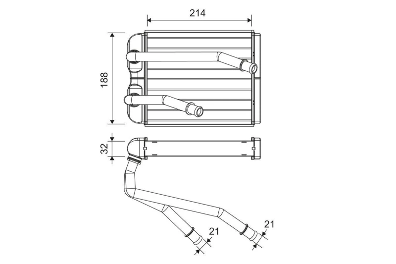 Image of Heater matrix VALEO 811598