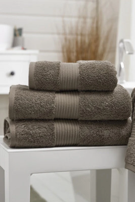 Image of Deyongs Deyongs Bliss Pima Supersoft Fluffy Cotton 650gsm Towels 2025 in Light Grey Size: Hand Towel Light Grey Hand Towel Unisex 5054990089946