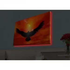 Image of 4570HDACT-048 Multicolor Decorative LED Lighted Canvas Painting