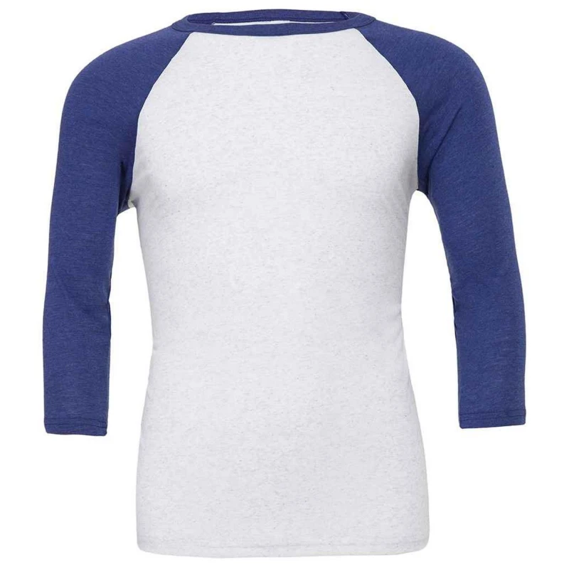 Image of Canvas Mens 3 4 Sleeve Baseball T-Shirt in Off-White Size: XS Off-White Male XS
