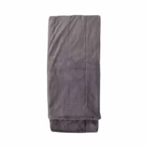 Image of Crossland Grove Faux Fur Throw Mid Grey 1400x2490mm