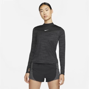 image of Nike Long Sleeve T Shirt Womens - Black