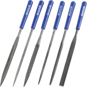 160MM (6.1/2") 6 Piece Second Cut Assorted Needle File Set