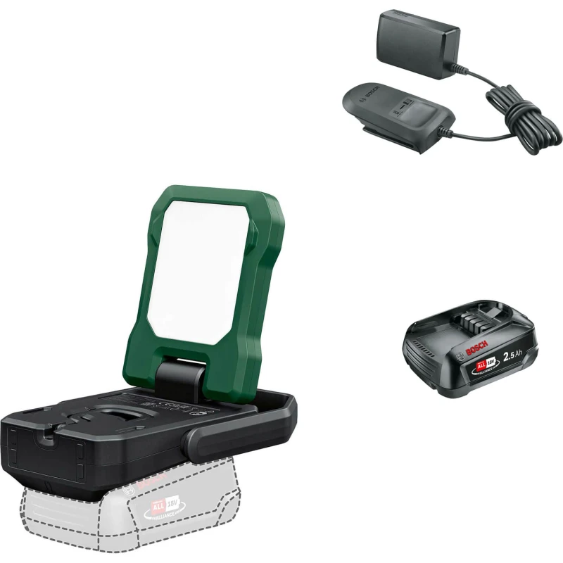 Image of Bosch EASYSPOTLIGHT 18V-400 P4A 18v Cordless LED Work Light EASYSPOTLIGHT 18V-400 Batteries: 1 x 2.5ah Li-ion