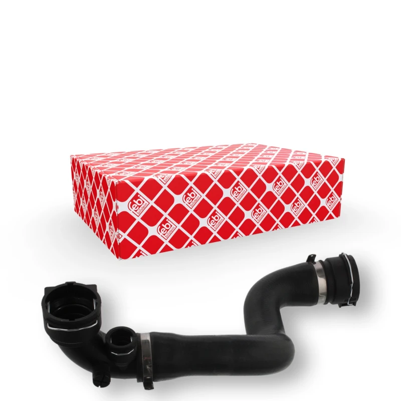 Image of FEBI BILSTEIN 36362 Radiator Hose EPDM (ethylene propylene diene Monomer (M-class) rubber), Upper Left, with quick couplers EPDM (ethylene propylene d