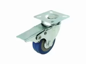 Image of Fixman 413608 Braked Rubber Castor 50mm 50kg