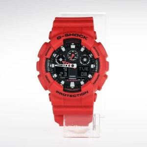 Image of Casio G SHOCK GA 100B 4A Watch Red