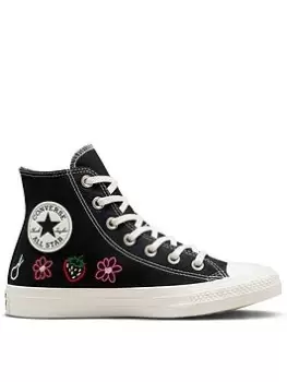 Converse Chuck Taylor All Star Hi, Black, Size 4, Women