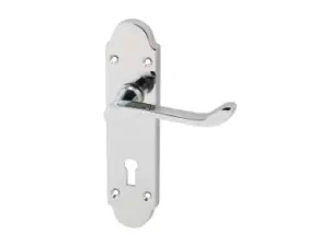 Eclipse 31806 Chromaxe Shaped Lever Lock Set PCP Polished Chrome