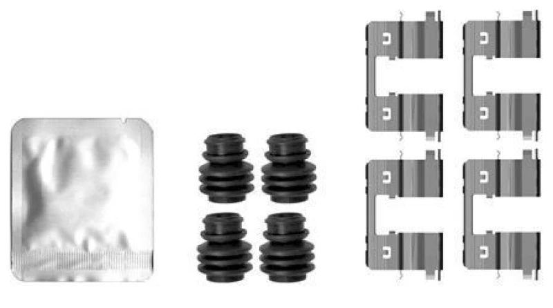 Image of Brake pad fitting kit TEXTAR 82558400
