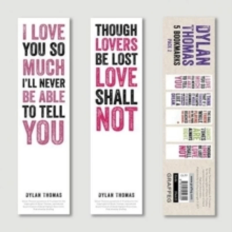 Image of Dylan Thomas Bookmarks Pack 2 Other merchandise