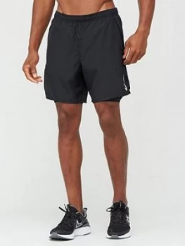 Nike Challenger 2 In 1 Running Shorts - Black