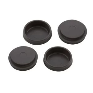 BQ Brown Plastic Castor Cup Dia54mm Pack of 4