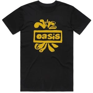 Image of Oasis - Drawn Logo Unisex Large T-Shirt - Black