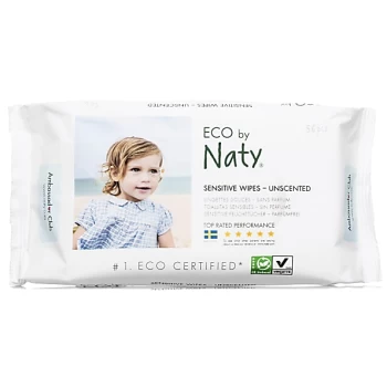 image of ECO by Naty Sensitive Baby Wipes - Unscented