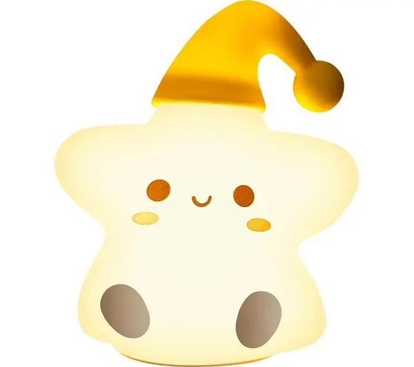 Image of GROOV-E Cuties Ezra Star Kids Night Light - Multicolour