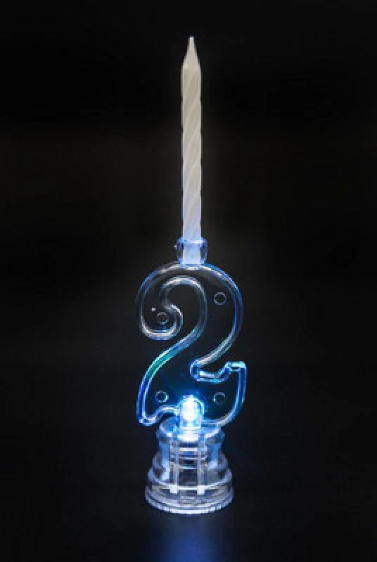 Image of Shatchi Birthday Candle Number 2 Flashing Colour Changing with 4 Candle Cake Decoration Multi unisex
