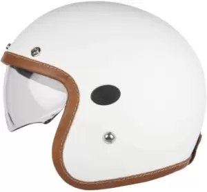 Image of Helstons Naked Carbon Jet Helmet, white, Size XL, white, Size XL