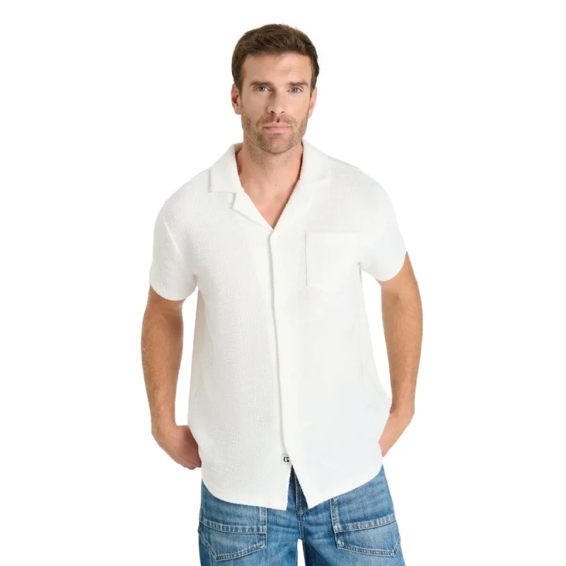 Image of Le Temps des cerises Shirt Le Temps des cerises Timon Blanc Male S