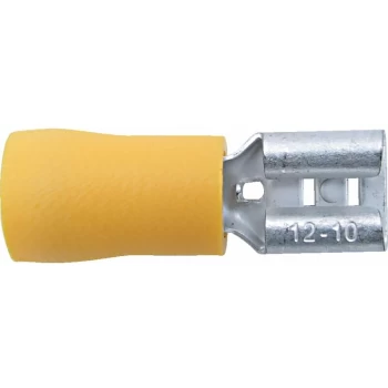 Image of 6.30MM Wide Yellow Female Push-on (100) - Kennedy