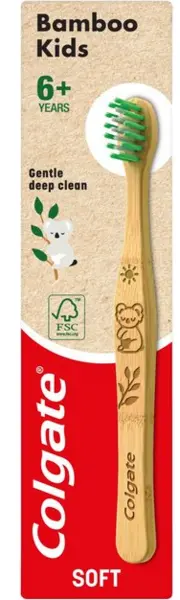 image of Colgate Kids Bamboo Charcoal Soft Toothbrush