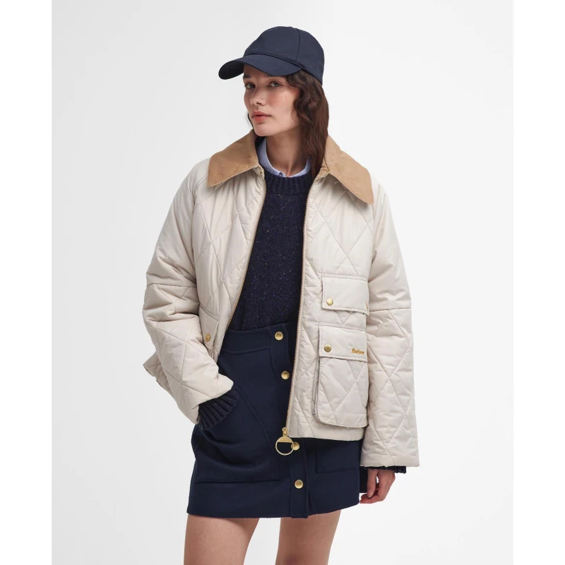 Image of Barbour Milby Quilted Recycled Shell Jacket - UK 12 Multi Coats and Jackets female LQU1761CR31 UK 12