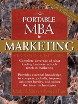 Image of The Portable Mba in Marketing by Charles D. Schewe Hardback