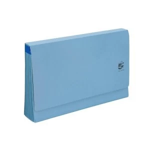 image of 5 Star De Luxe Expanding File with Flap 16 Pockets A-Z 12 Months 1-31 Foolscap Blue