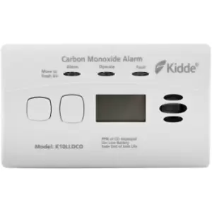 image of K10LLDCO- 10 Year Longlife Battery & Warranty Carbon Monoxide Alarm with Digital Display - Kidde