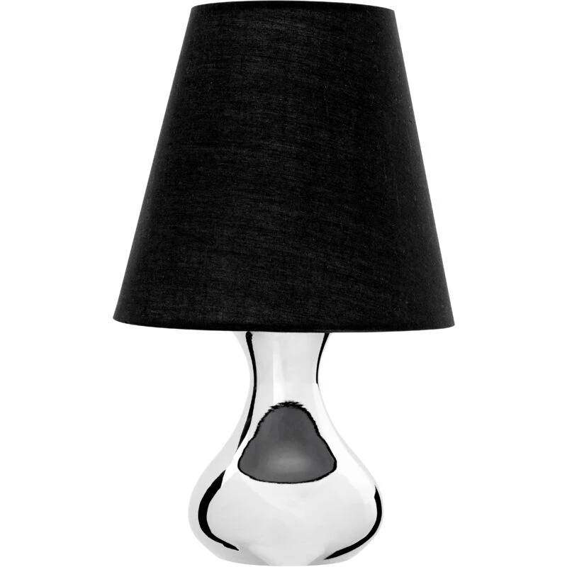 Image of Premier Housewares Interiors by Premier Nell Table Lamp with EU Plug Black