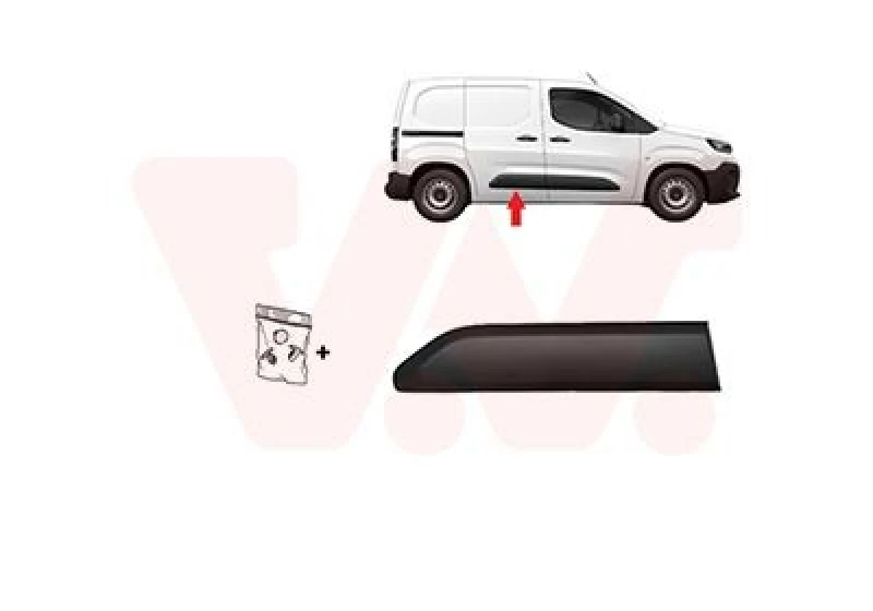 Image of VAN WEZEL Door moulding trim VAN WEZEL 0991426