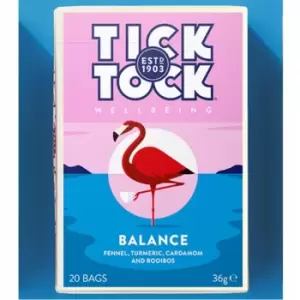 image of Tick Tock Wellbeing Balance Tea - 20 Bags x 6 - 703900